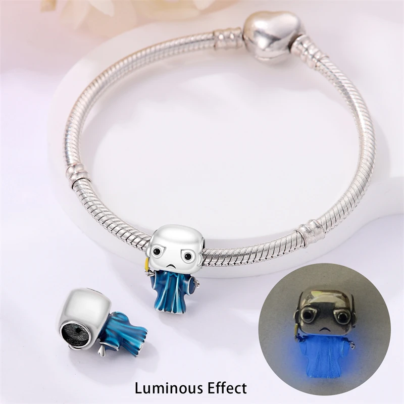 Colgante de plata de ley 925 de Lobezno Deadpool, Pulsera Original de plata 925 para mujer, regalo de joyería artesanal