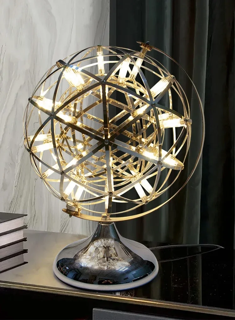 Raimond Globe Spark Ball Table Lamp Netherlands Designer Table Lamp for Bedroom Living Room LED Decor Night Light