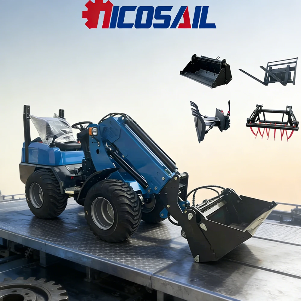 

Nicosail Small Telescopic Loader CE Approved Reliable Quality Flexible Maneuverability for Construction