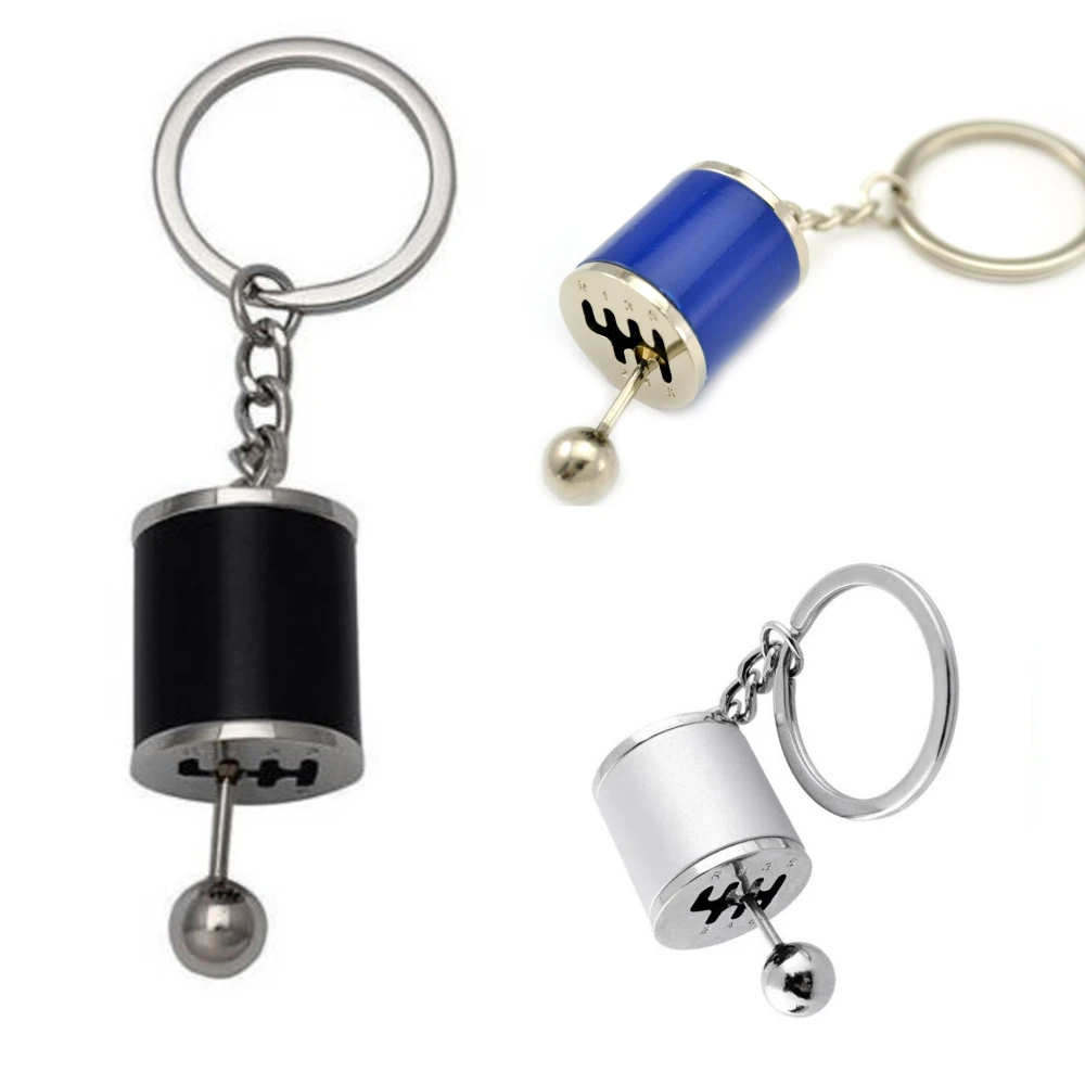 

Car Gear Gearbox Pendant Keychain Stick Knobs Keyring Shift Metal Key Ring Accessory Mini Turbo Turbocharger Styling Keyring