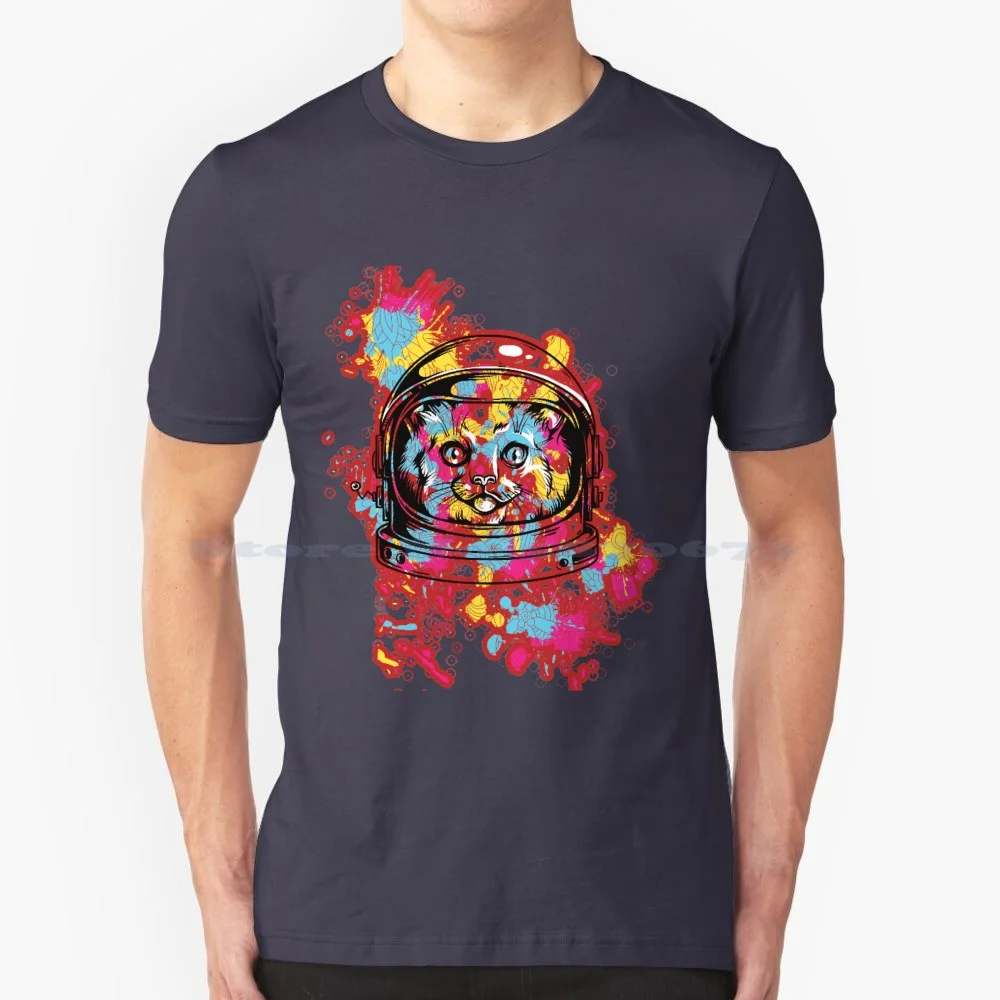 Cat In Space Suit Sticker T Shirt 100% Cotton Tee Visor Game Im Video Mate Imposter Crewmate Amrica Sets Trendy Funny Crewmates