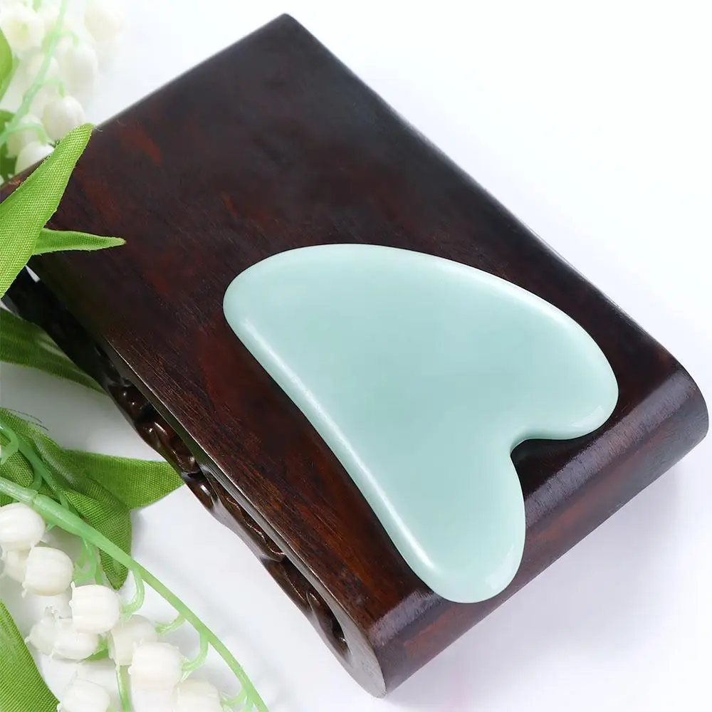 Portátil anti rugas terapia de pressão relaxamento cuidados de saúde jade massageador massageador quartzo guasha placa