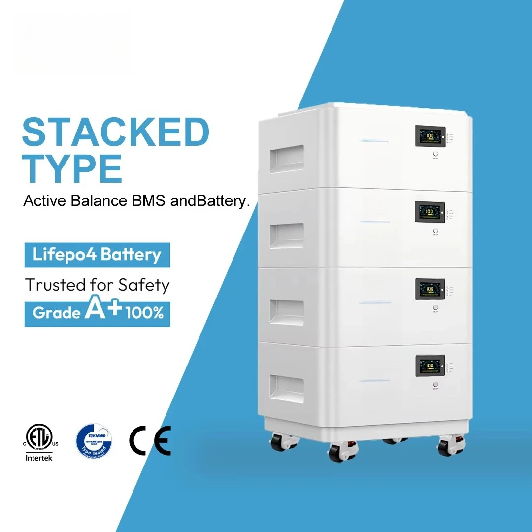 Batería Doméstica de 20kwh, Batería de Litio LiFePo4 Apilable, Almacenamiento Flexible para el Hogar, Batería de Litio de 15kwh y 48v