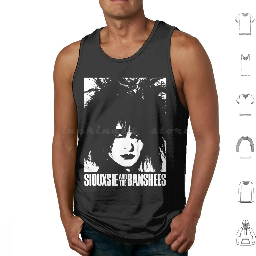 

Siouxsie Satb 80s Post Punk Goth Tank Tops Vest Sleeveless Bowie The Sisters Of Mercy Siouxsie Nin Skinny Puppy