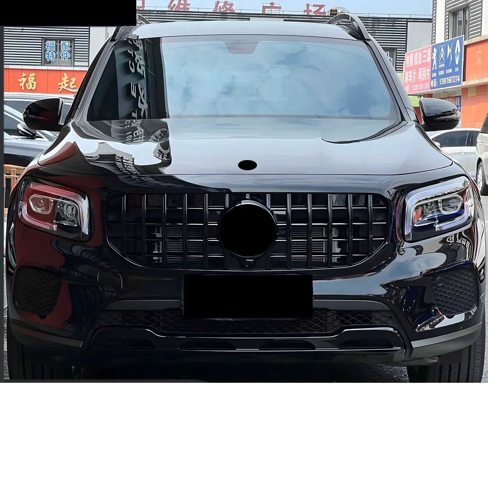 Front Bumper Grill For Mercedes Benz GLB GLB200 GLB180 19-24 Modified Mask Net Grille Radiator Body Kit Car Accessories