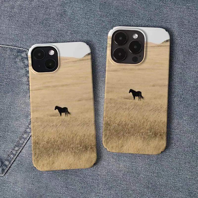 

The Dark Horse of The Wilderness Phone Case for IPHONE 17 Air 16E 15 PROMAX 14 Plus 13 12 MINI 11 16Plus XR Acrylic Phone Cover