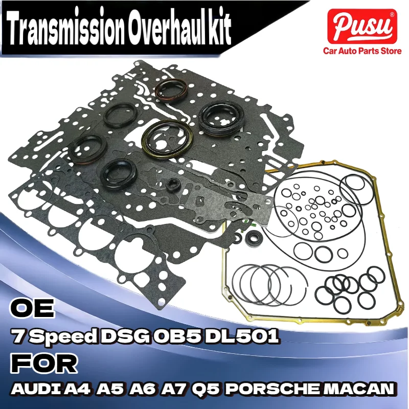 

Complete DSG Transmission Rebuild Kit for Audi, Fits 0B5 DL501 7-Speed, Includes Gaskets, Seals, O-Rings and Seal Rings