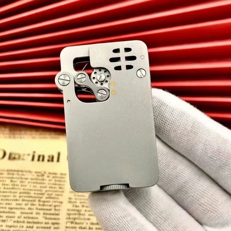 

Original Stainless Steel Mechanical Kerosene Automatic Personalized Injection Gasoline Lighters Smoking Accessories Gift For Men