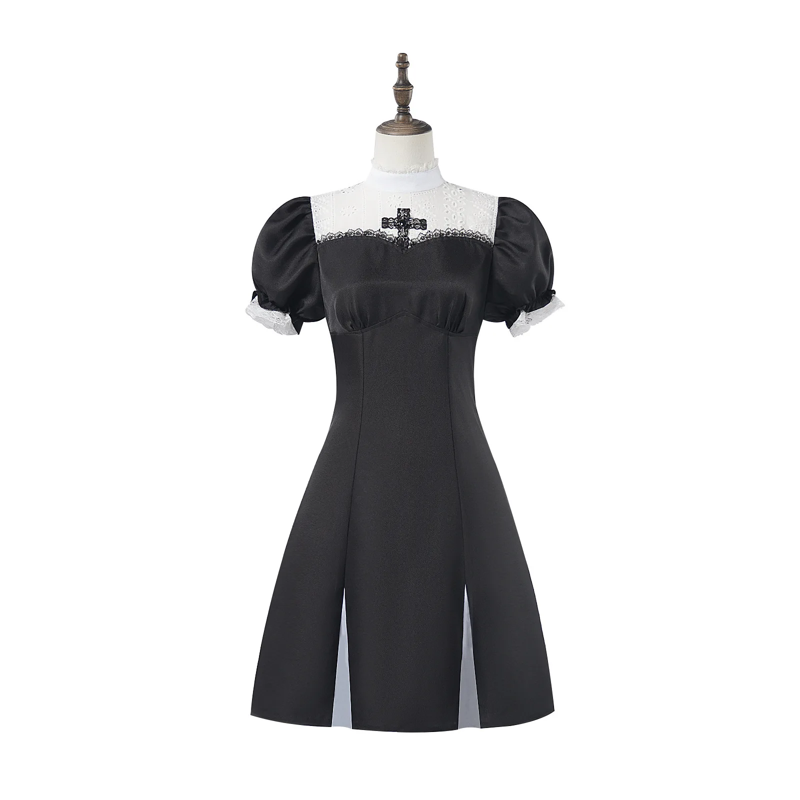 

Классическое платье-корсет с крестом монахини для костюма на Хэллоуин, косплей монахини