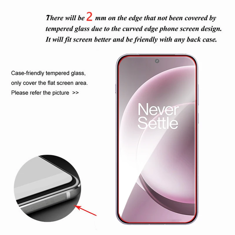 For OnePlus 15 5G Glass Full Glue Clear Screen Protector For OnePlus 15 Tempered Glass For OnePlus 15 Lens Film