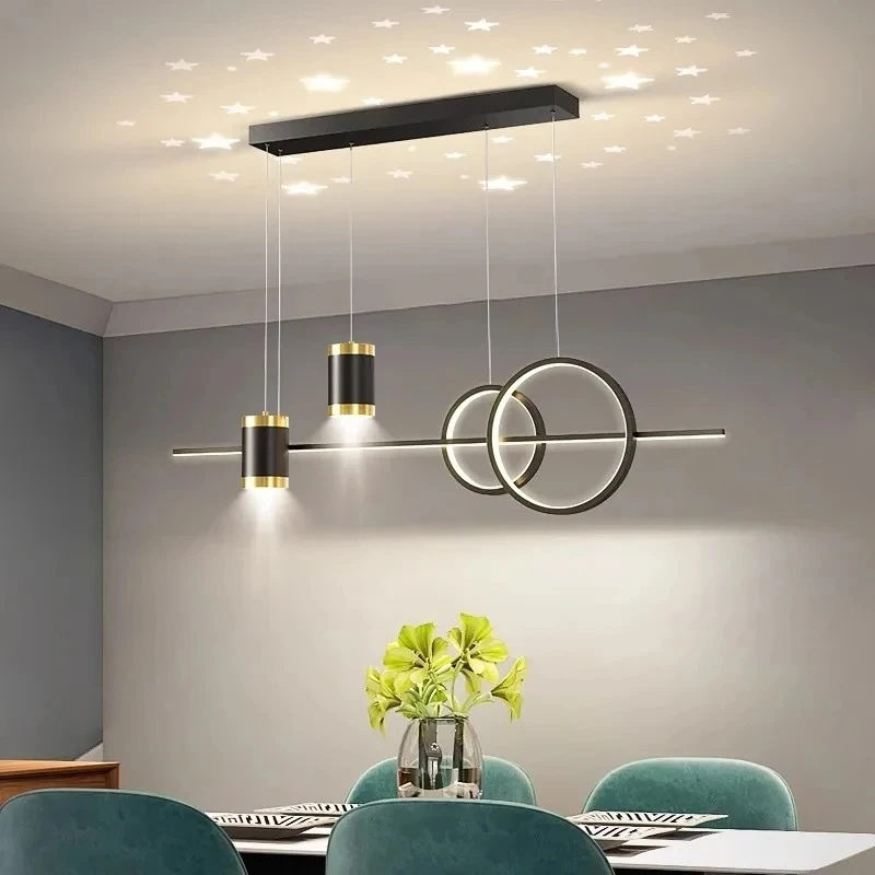 Nordic Restaurant Pendant Lights LED Dining Table Kitchen Chandelier Modern Minimalist Hotel Bar Cafe Lustre Home Indoor Lamps - view 4