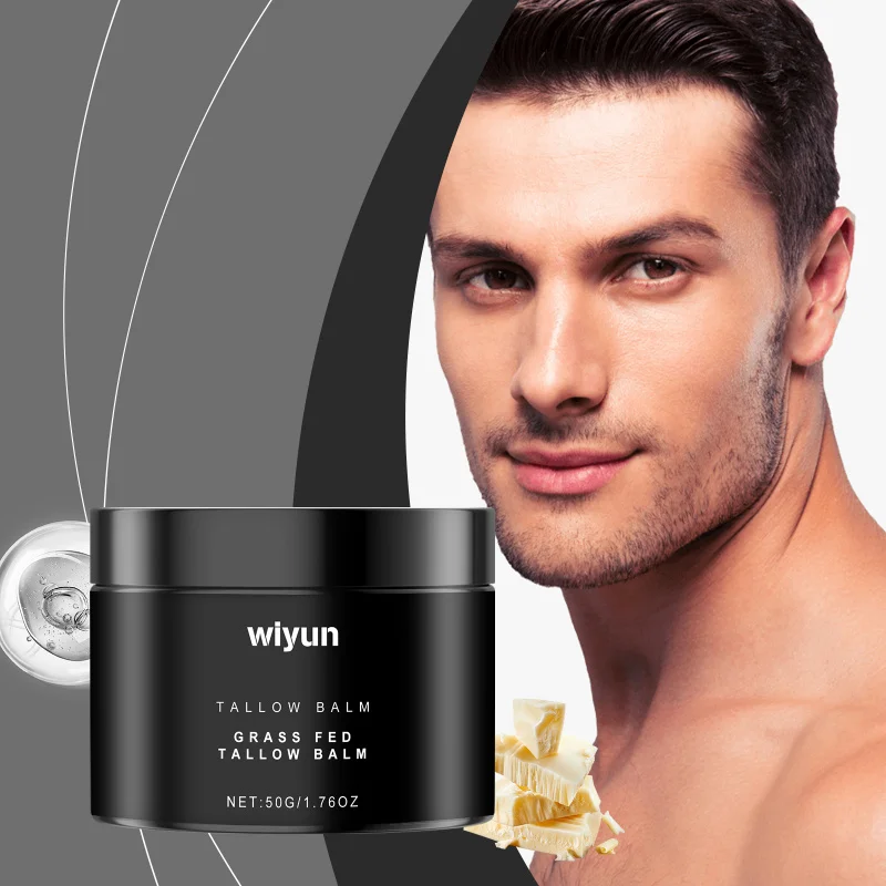 

Men'S Tallow Face Cream, Hydrating Moisturizer For Dry Skin, Nourishing Balm To Help Improve Skin Texture & Elasticity