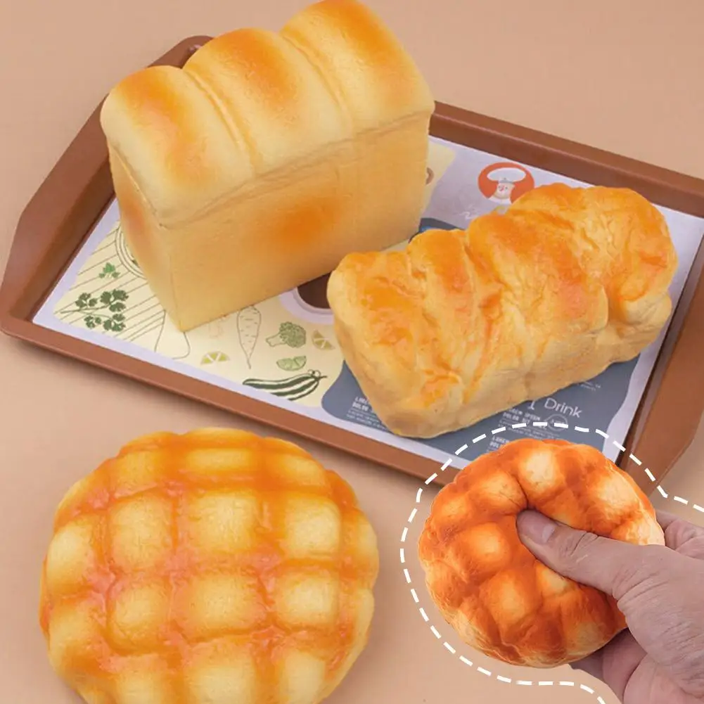 Bread stress-relieving toy Soft Sensory Fidget Squeeze Toy for Teenager Students Office Worker Party Favor Stocking Stuffer