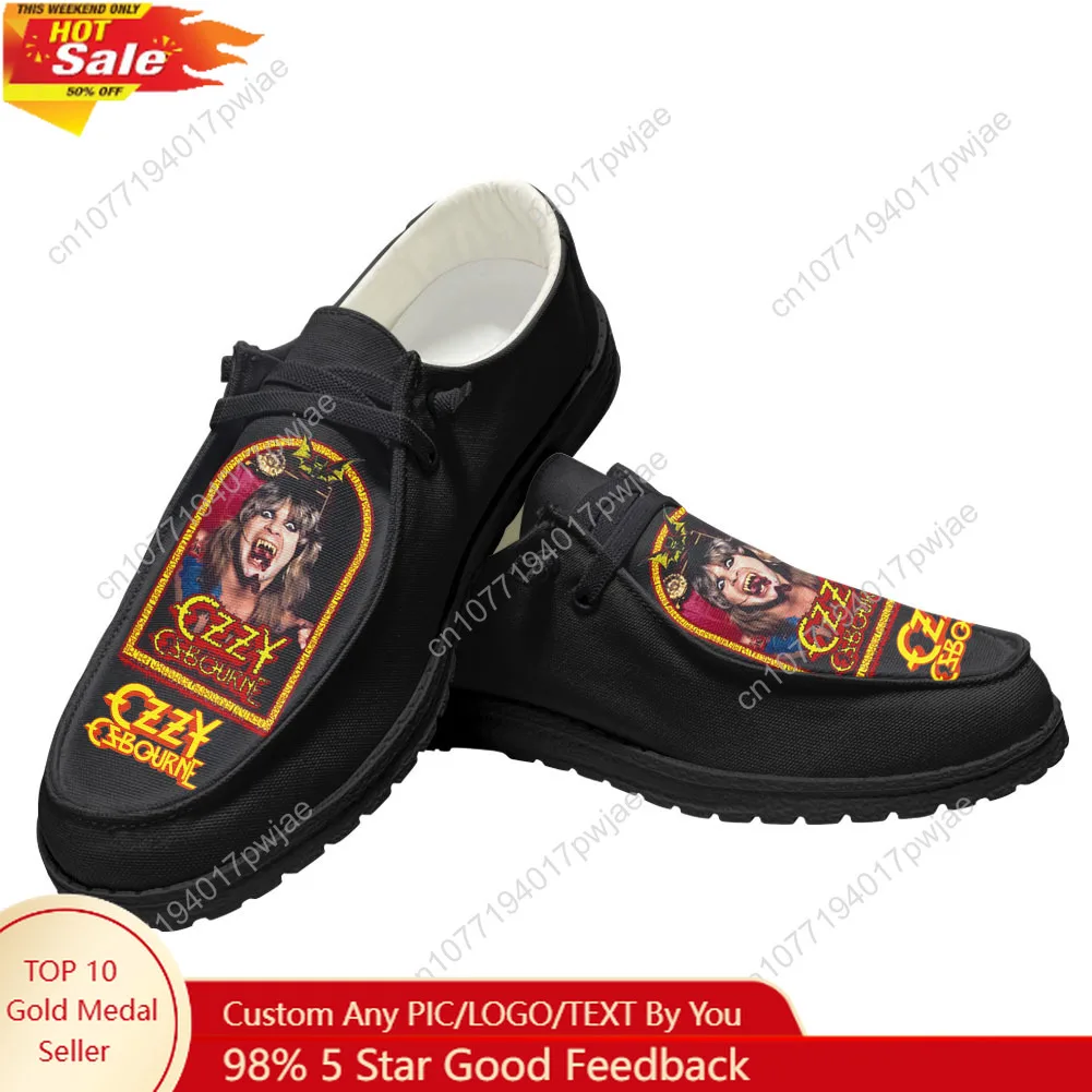 

Ozzy Osbourne Rock Band Flat Shoes Mens Womens Casual Shoes Outdoor Lightweight Footwear Hiking Fashion Casual Flat Shoes
