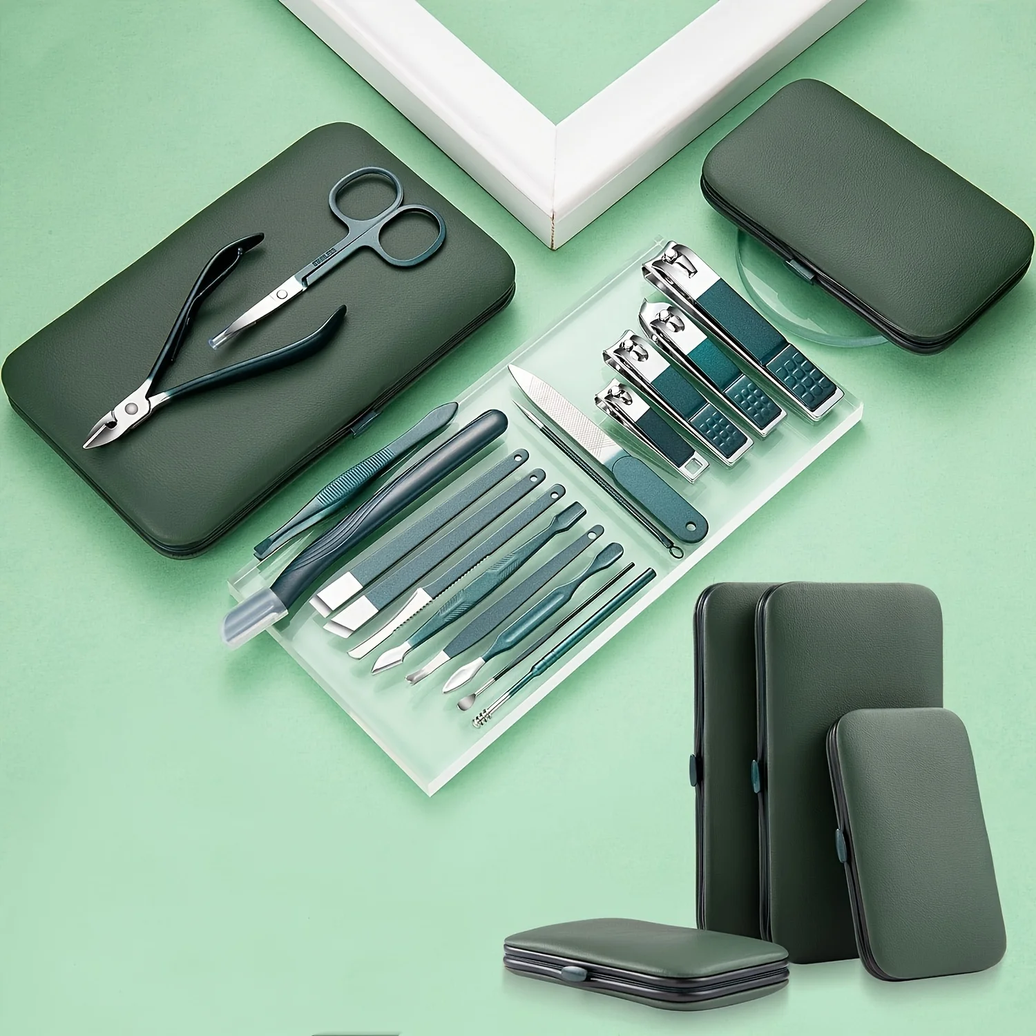 6/7/10/12/18 Piece Nail Care Kit Stainless Steel Manicure & Pedicure Set Nail Clipper Set  Ideal for Home and Salon Grooming