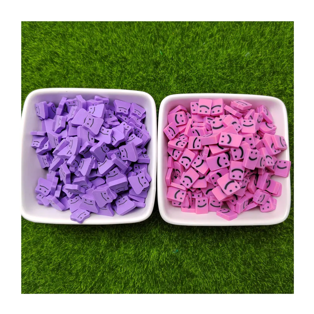 Pink/purple Halloween Ghost Polymer Clay Slices Sprinkles For DIY Crafts Slime Filling 10MM