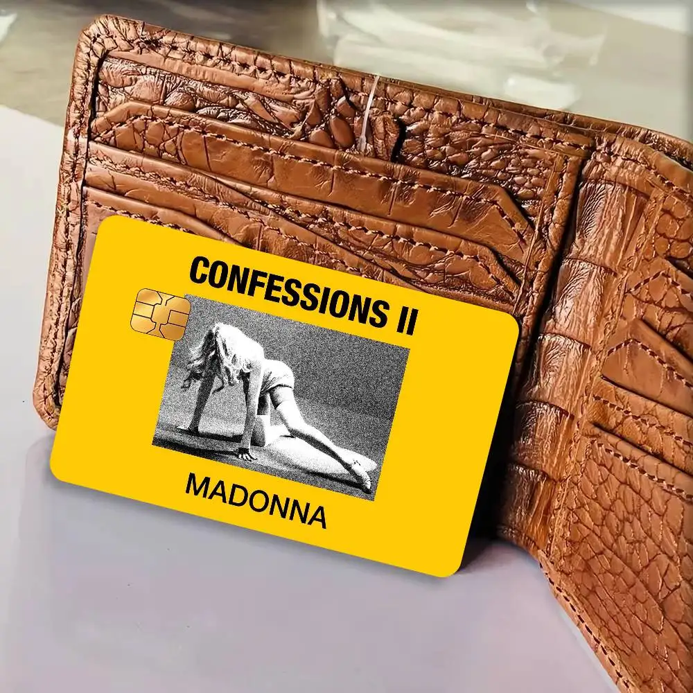 M-Madonna Confessions II 2026  Spend or Save Funny Shell Ultra Thin No Fade Sticker Cover Film for Debit Credit Card