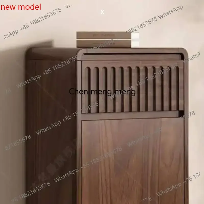 N138Dustproof Black Shoe Cabinet Storage Design Small Living Room Shoe Cabinet Space Saving Modern Porta Scarpe Furniture For Ho