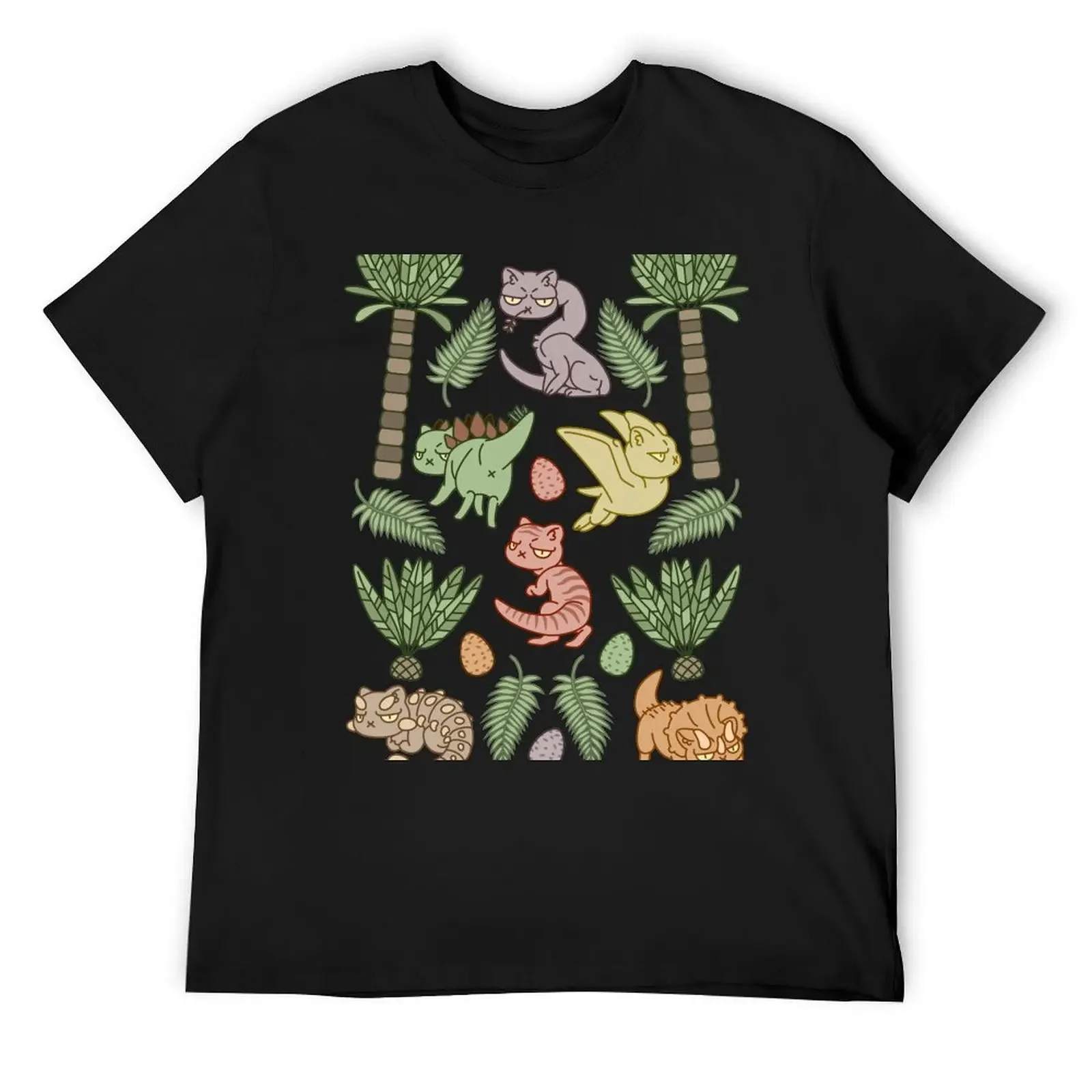 

Jurassic Cats Dark T-Shirt plus sizes anime fashion shirts luxury clothes men