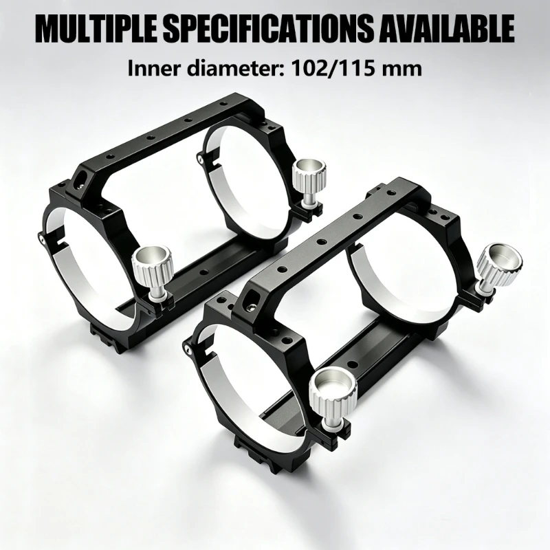 Metal Mounting Holder Assembly with Twin Tube Collars, Manual Knobs and Liner Pieces for Observation 69HD