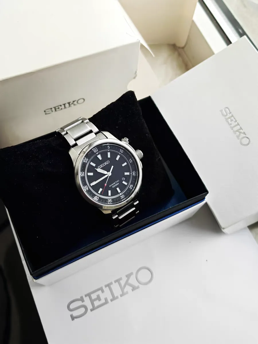 ساعة سيكو اليابانية الأصلية للرجال ساعات كوارتز مقاومة للماء ساعات عمل فاخرة من الفولاذ المقاوم للصدأ