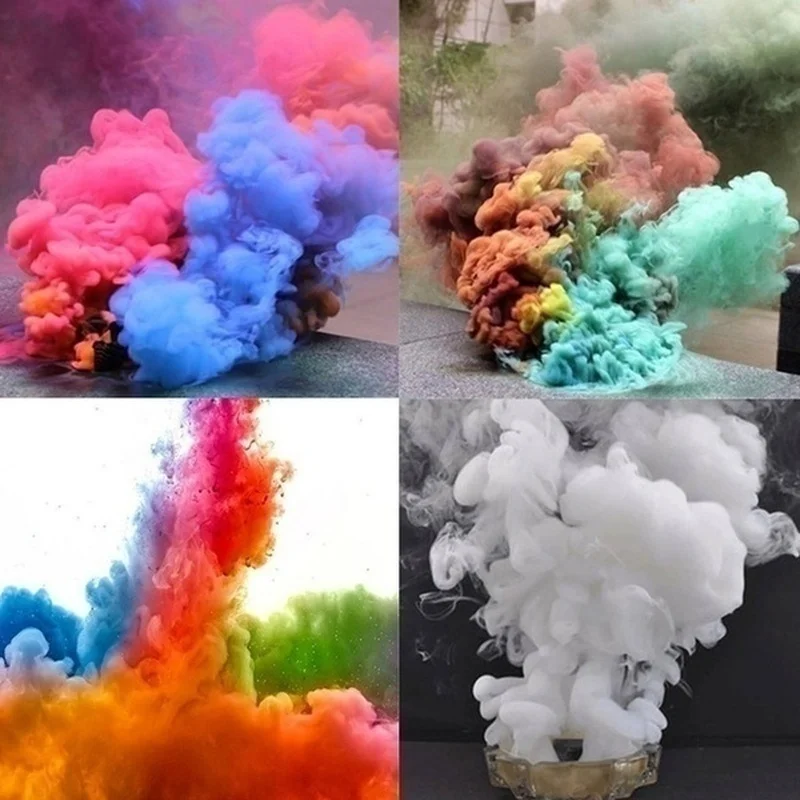 New 5 Colors Smoke Cake Smoke Effect Show Round Bomb Stage Photography Aid Toy