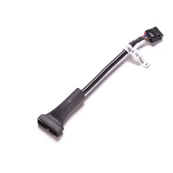 1pc New USB 2.0 9Pin Motherboard Female to 20Pin USB 3.0 Housing Male Adapter Cable