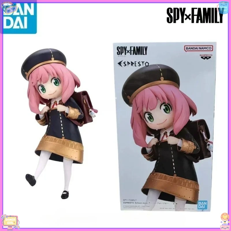 

In Stock Bandai Original BANPRESTO SPY×FAMILY ESPRESTO-School Style Anya Collectible Model Decoration