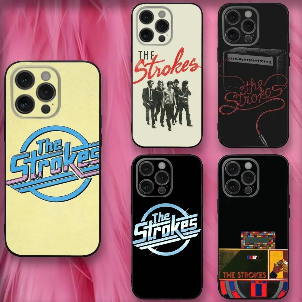

Band The S-Strokes Phone Case For iPhone 16,se4,15,14,13,12,11,Pro,X,XS,Max,XR,Plus,Mini Soft Black Cover