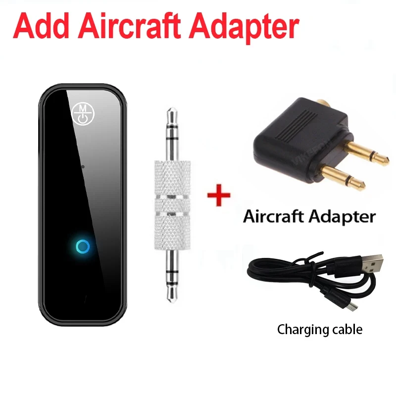 Bluetooth 6.0 Audio Wireless Adapter Empfänger Sender Freisprecheinrichtung 3,5mm AUX-Anschluss USB-Dongle Stereo-Musik für TV PC Auto-Kit