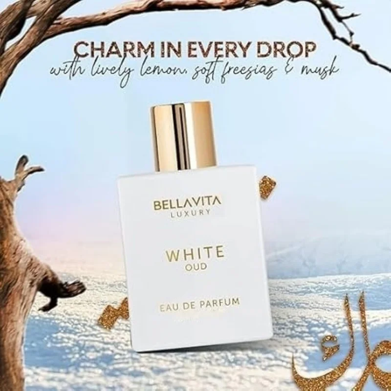 

Luxury White Oud Unisex Perfume–Long-Lasting Vanilla&Oud Fragrance | IFRA-Certified Pheromone Body Mist Cologne for Men & Women