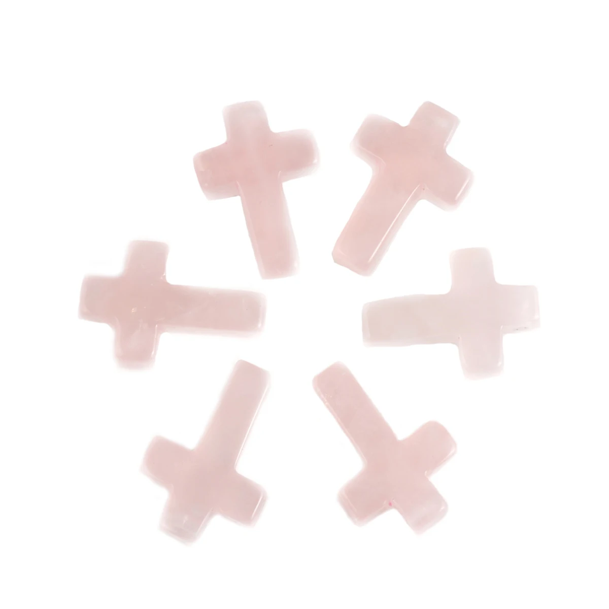 Cross Pendant Jewelry DIY Accessories Charm Natural Agate Rose Quartz White Turquoise Aventrine Pendant Making Necklace Earrings