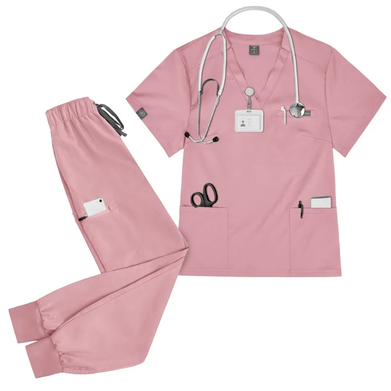 Sterile Medical Scrubs for Doctors & Nurses - Antibacterial Unisex Uniform with Pockets, Hospital OR Dental Clinic Workwear
