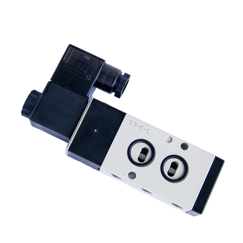 Solenoid valve, two position three-way solenoid valve