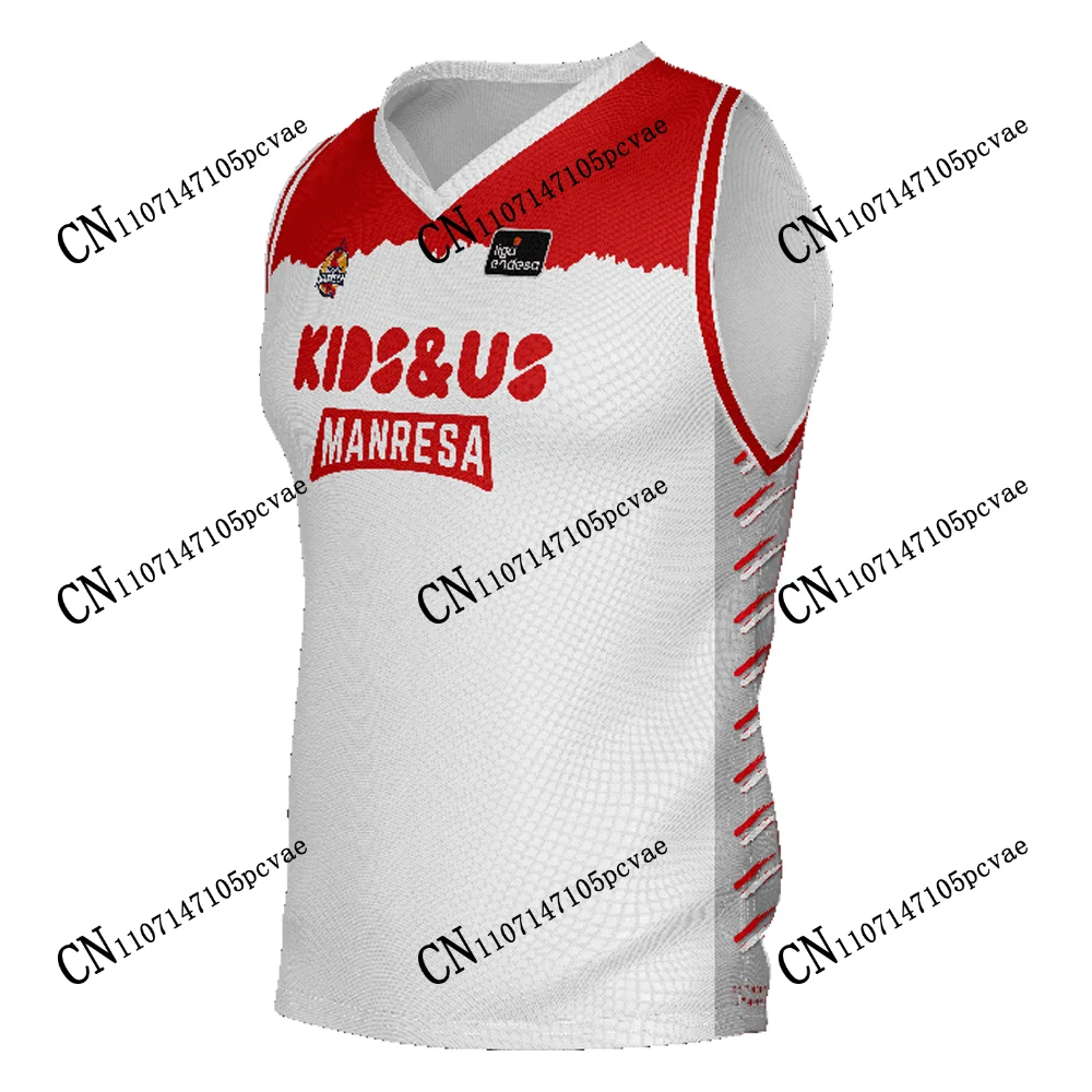 BAxi MANRESA T-shirt Copa del Rey 26 ACB New Arrivals Basketball Jerseys Printed T-shirts  Spain Anniversary Edition