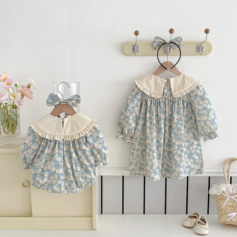 ZOETOPKID 2026 Neue Kinderkleidung Prinzessinnenkleider Baby-Strampler Langärmelig Baumwolle Spitze Patchwork 0-24M Mädchen Partykleid – Detail 10