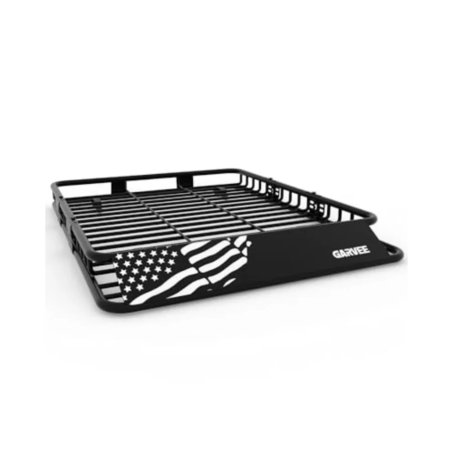 

64 x 50 Rooftop Cargo Carrier Basket with 200 Lbs Capacity and Extension Luggage Rack for SUVs Trucks and Vehicles Heavy Duty R