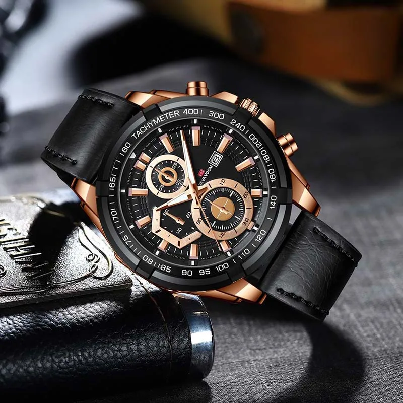 Sport Watches For Men Waterproof Luxury Brand Leather Men Quartz Wristwatches Luminous Calendar Male Casual Clock Relojes Hombre