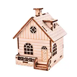 Wooden Building Kits Unassembled Educational Assembly 3D wooden puzzle Model for Exploring The Principle Gift Interaction