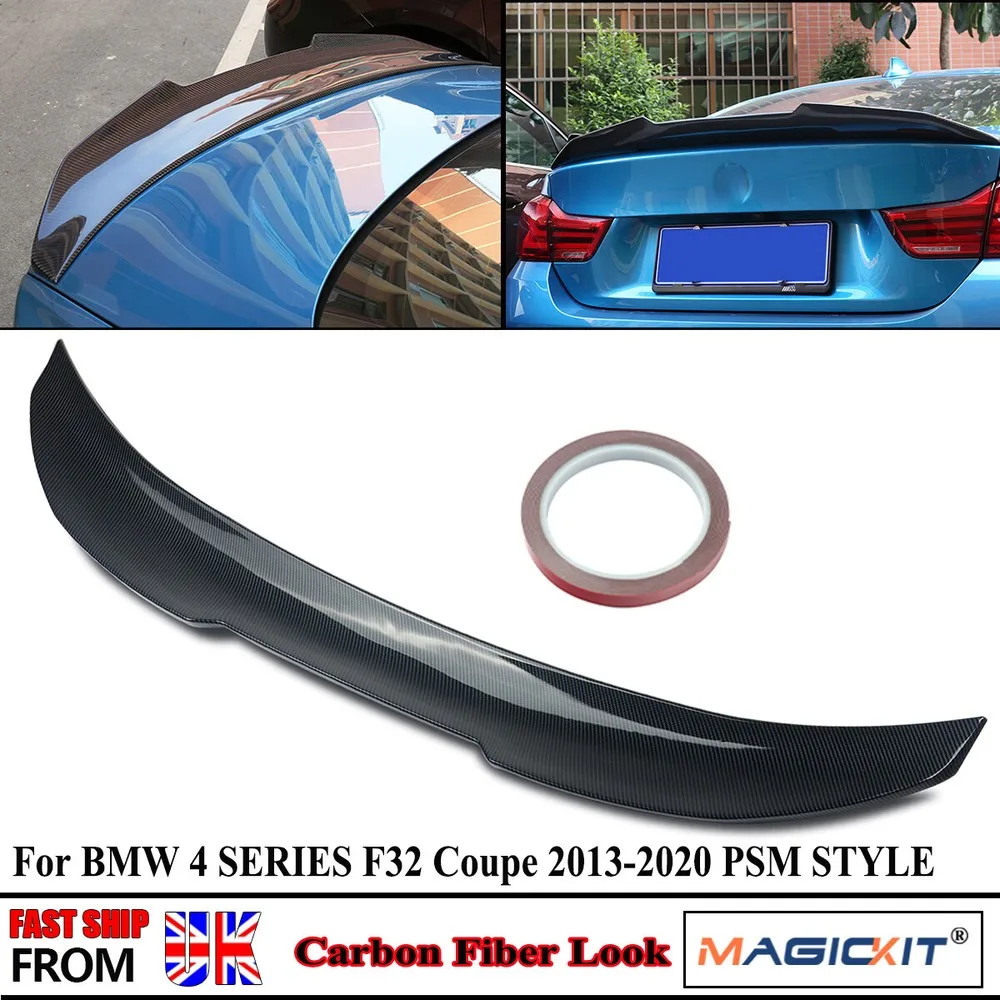 

PSM Style Rear Boot Lip Spoiler For BMW 4 Series F32 Coupe 420d 430i 440i 2013-2020 Car Rear Tail Spoilers Wings Carbon Look