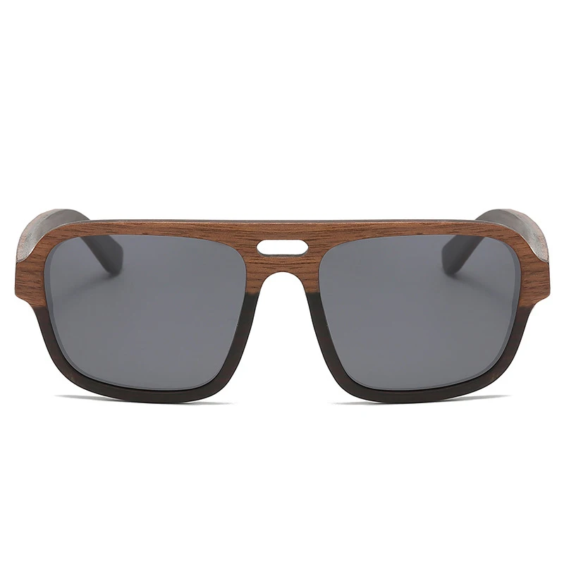 Fashion Men's Sunglasses Handmade Walnut Wood Frame Women Polarized Glasses