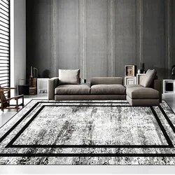 Grey Retro Style Large Living Room Carpet Minimalism Parlor Table Area Rug Non-slip Bedroom Floor Mat 200x300 Decoration Home 러그