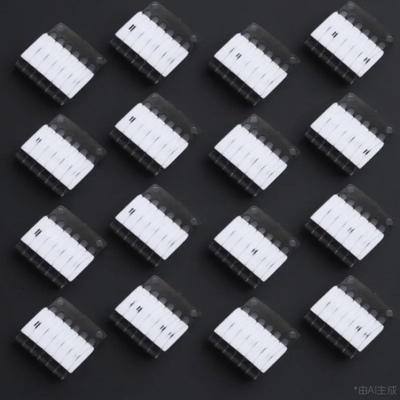 

100Pcs Accessory Fittings Black Plastic Caps Clips Parts Strong Hold for Wigs and Hairpieces Daily Use