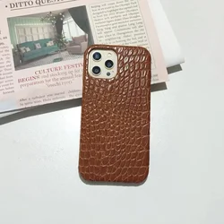 The New Model Is Suitable for iPhone 16plus Crocodile Pattern Phone Case 15promax 14pro 13 12 Anti Drop Hard PC Protection Cover