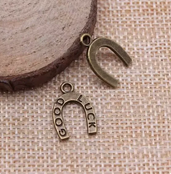 22pcs 17x12mm antique bronze alloy charm  horseshoe design  pendants HWEF3922