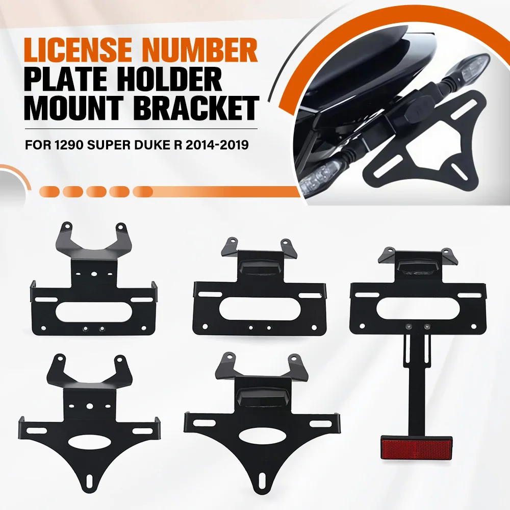 

For 1290 Super Duke R 2014 2015 2016 2017 2018 2019 Motorcycle License Plate Holder Bracket Rear Tail Tidy Fender Eliminator Kit