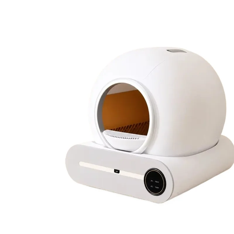 STLF Catmaster Grey self-cleaning smart cat toilet with automatic toilet function and application control, capacity 65 liters