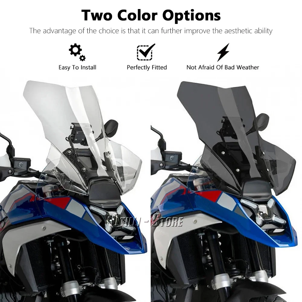For BMW R1300GS R 1300 GS r1300gs 2023 2024 New Motorcycle Accessories Adjustable Wind Screen Windshield Windscreens 2 Color