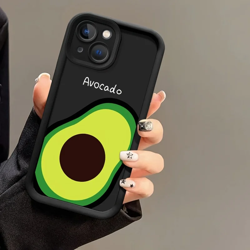 

Avocado cartoon mobile phone case suitable for iPhone 16 15 14 13 12 11 Pro/ Max /Plus shock-proof and fall-proof high quality