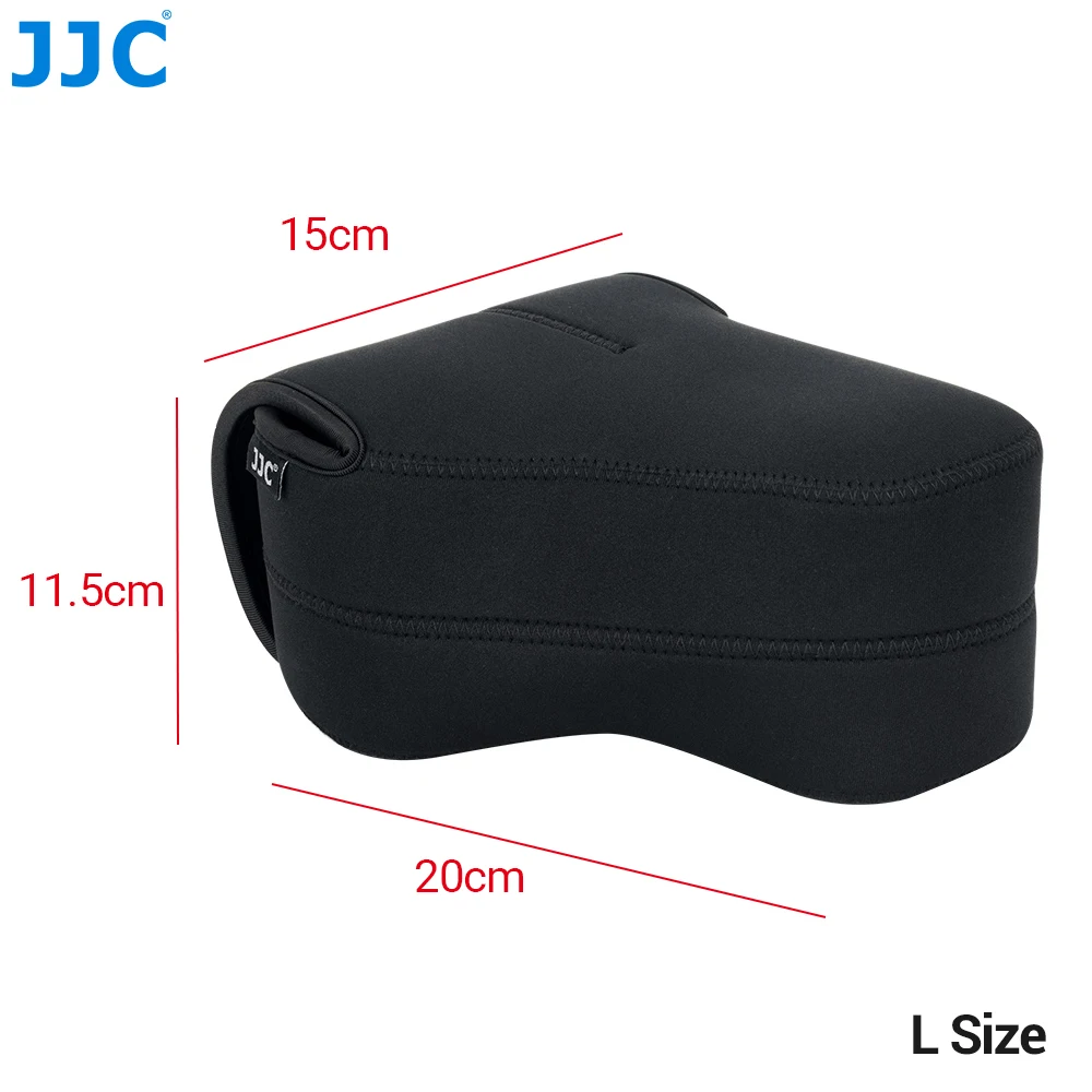 JJC DSLR etui na aparat neoprenowy pokrowiec na aparat 15x11.5x2 0cm/5.9x4.5x7.8 cala do Canon 5D 6D 7D Nikon D750 Panasonic S1 S1R